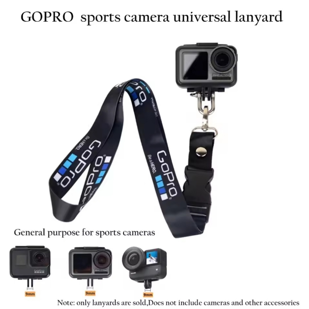 GoPro Neck Strap Lanyard w/Quick Release Universal Attachment
